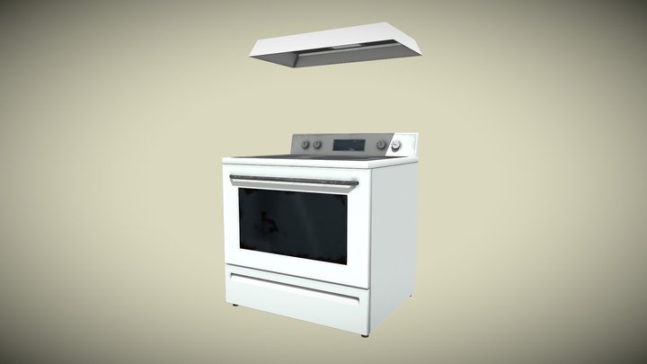 Grungy Old Stove Oven 3D Model
