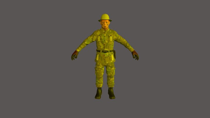 A soldier 3D Model