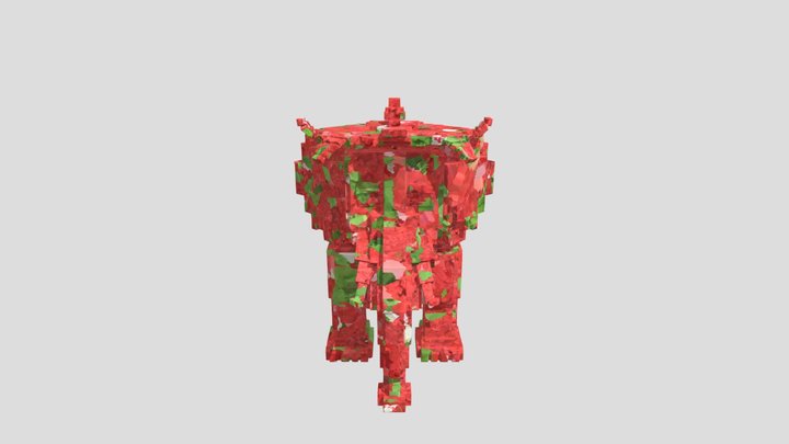 strawberry elephant steal a brainrot 3D Model