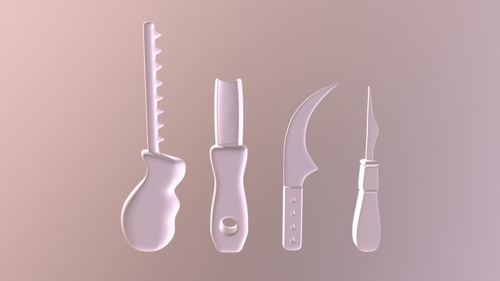 'Pumpkin Man' - Carving Tools (Mikaela Butcher) 3D Model