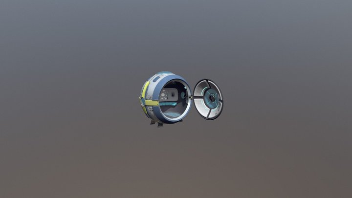 Capsule Room 3D Model