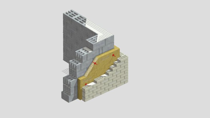 Стена 3D Model