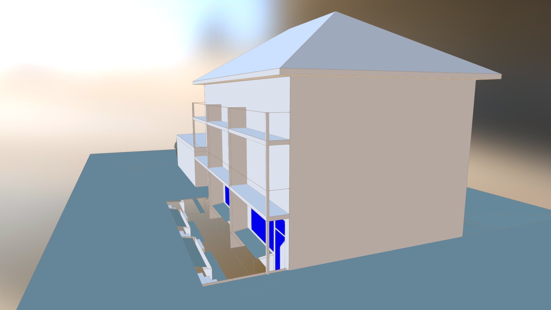 Bldg 3 Three Stairways NO Ramp - 3D model by yogirob3rt [1bf7103 ...