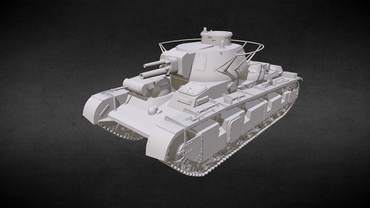 Tank- Neubaufahrzeug Ausf A 3D Model