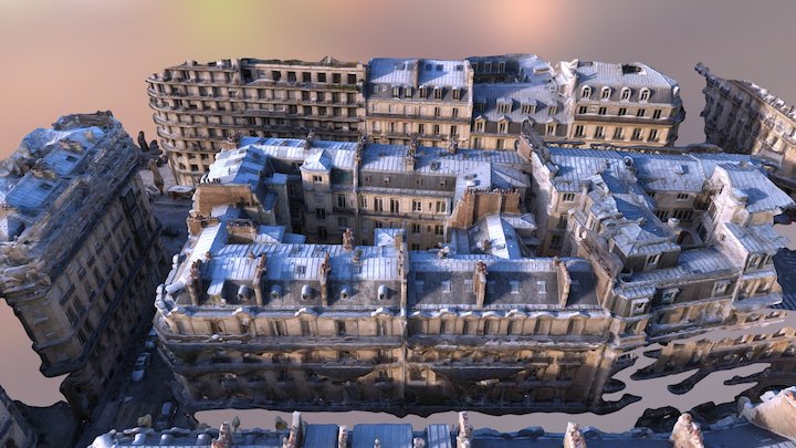 Photogrammétrie immeuble Haussmannien Paris 3D Model