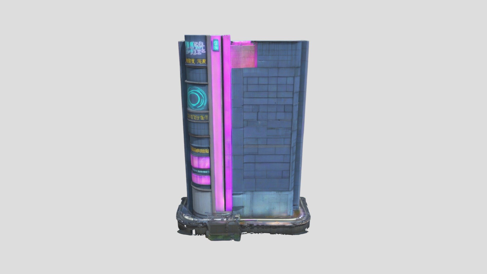 Cyber Punk Style Building #1 - Download Free 3D model by Kurfa3D ...