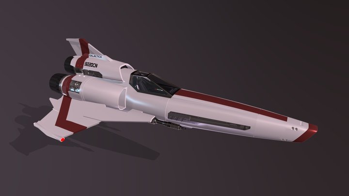 Battlestar Galactica Viper Mark 2 3D Model