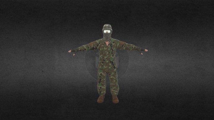 Handstand 3D Model