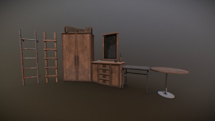 Furniture Pack | Low-Poly | Game-Ready