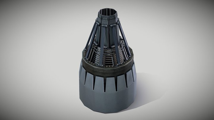 Rocket Thruster Engine - 3D model by rustard [1bfb6e6] - Sketchfab