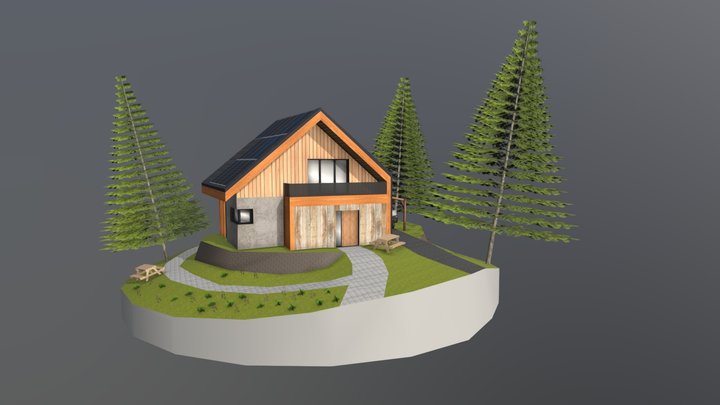 DAE Diorama - Eco House 3D Model