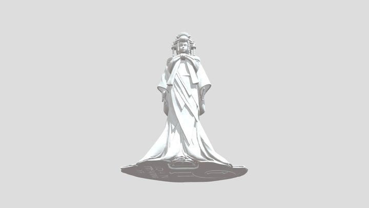 Elegant oiran 3D Model