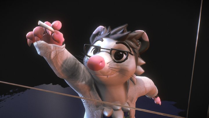 Marcus the Opossum 3D Model