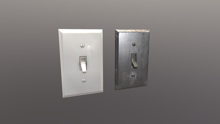 Modern Light Switches 3D Model
