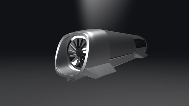 Hyperloop Model 2 (Door Closed) 3D Model