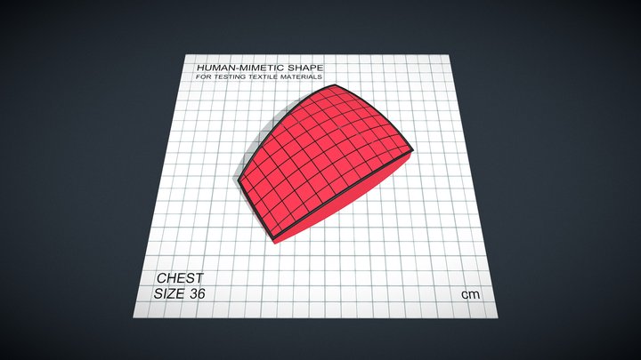 Shape for textile testing - Chest_36 – Kostenloses 3D-Modell STL