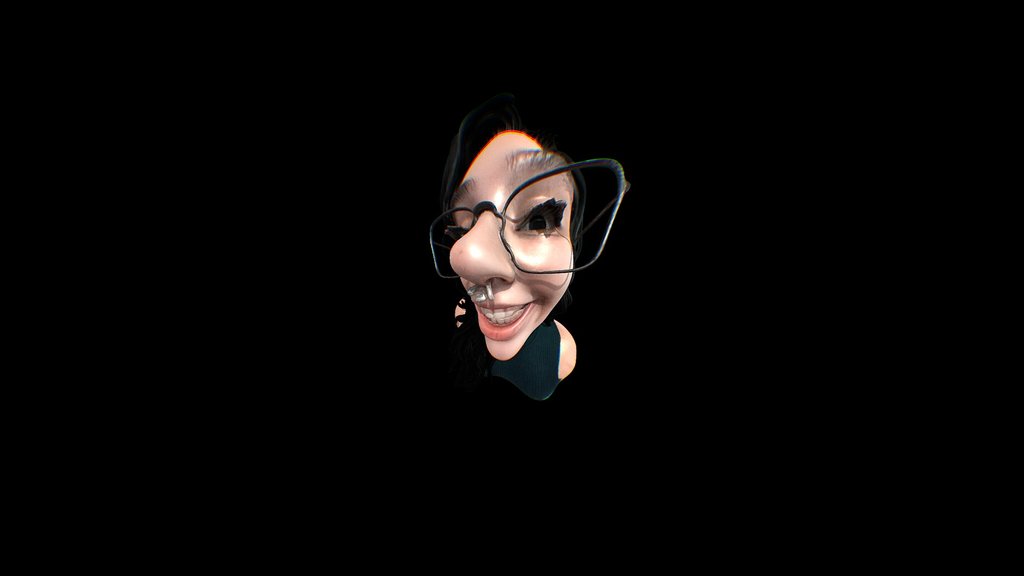 Radiant Smile with Round Glasses FUNNY