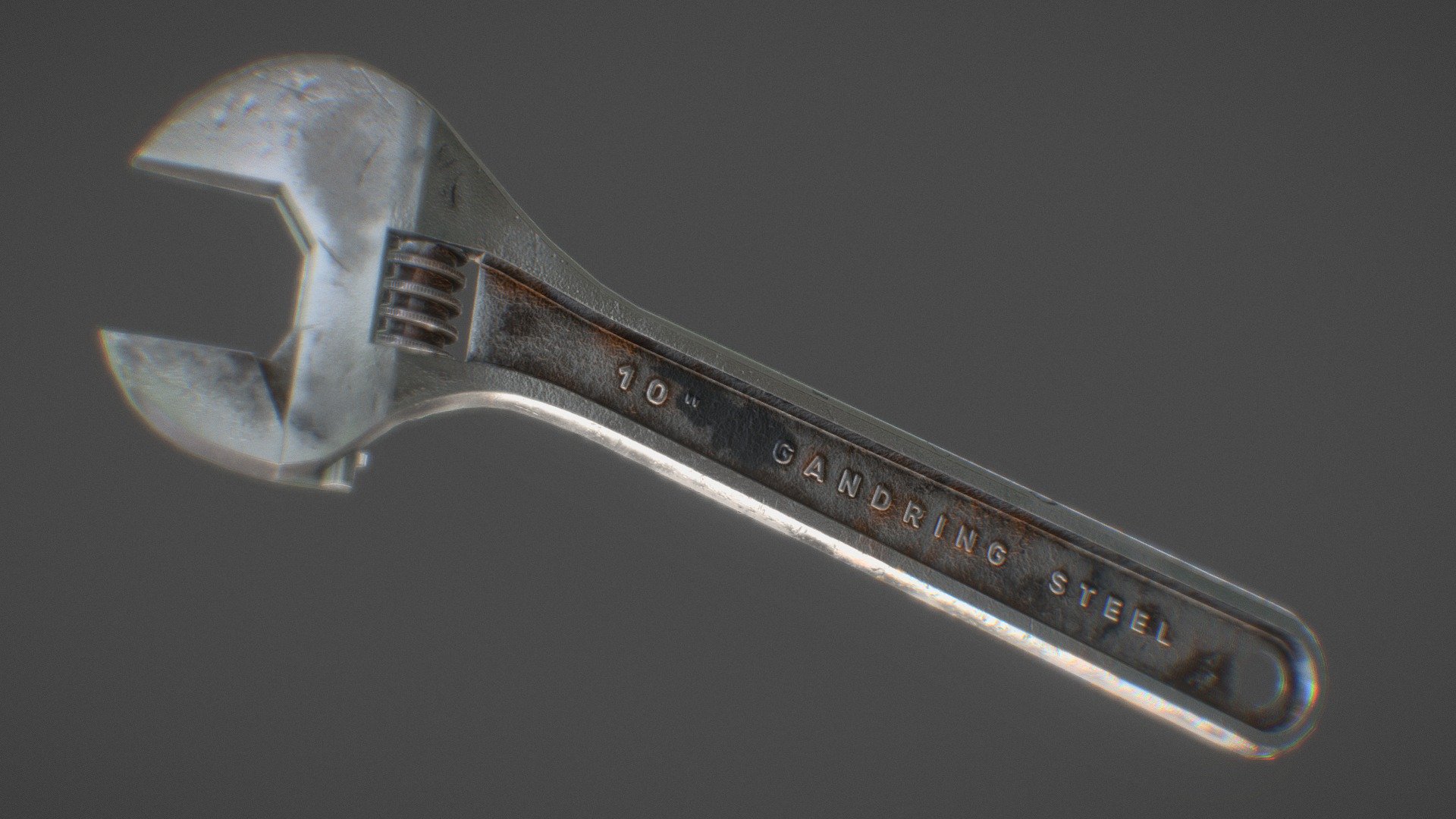 10" Adjustable Wrench 3D model by biramadoni [1bff07f] Sketchfab