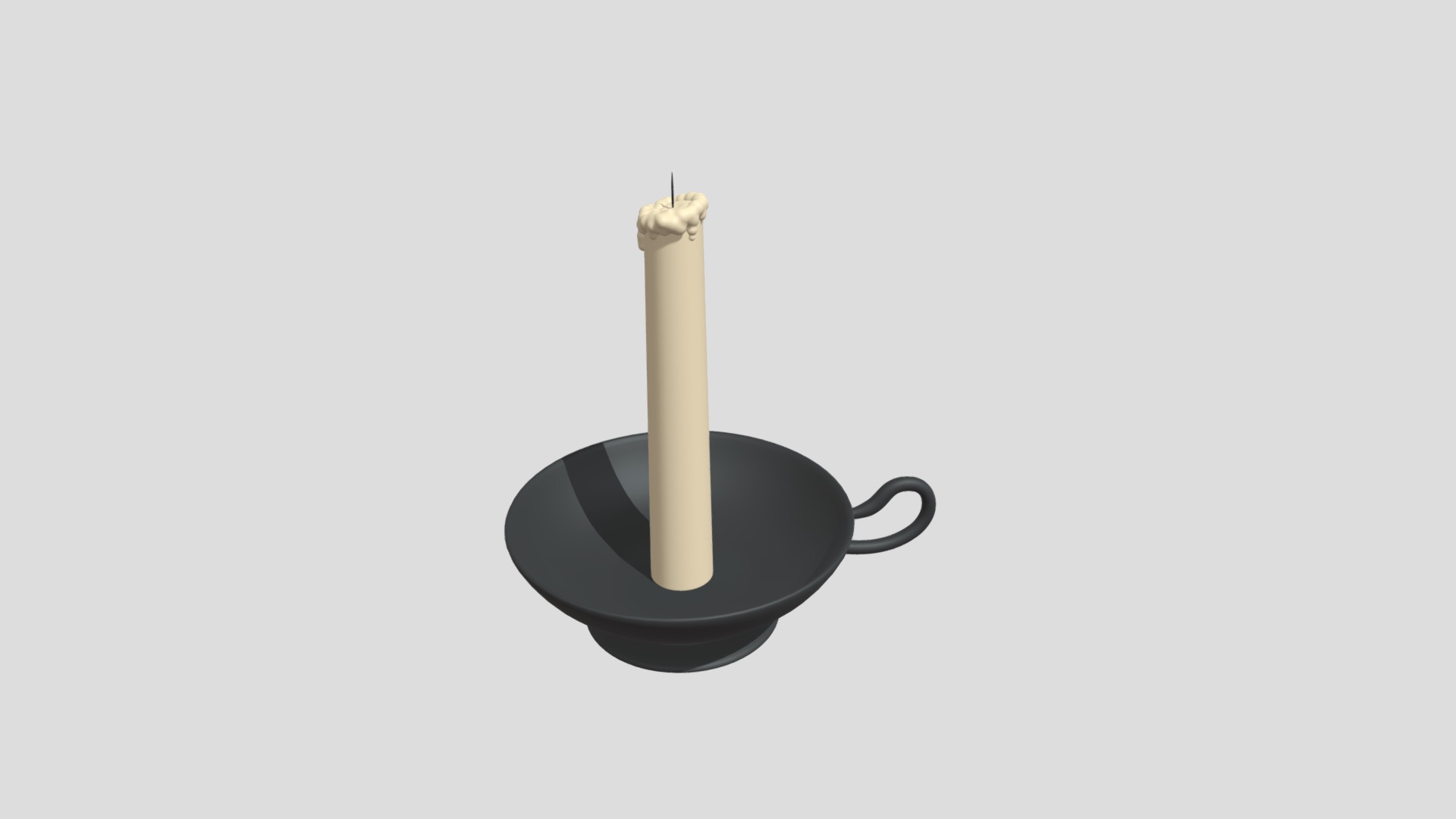 3D model Candle - This is a 3D model of the Candle. The 3D model is about icon.