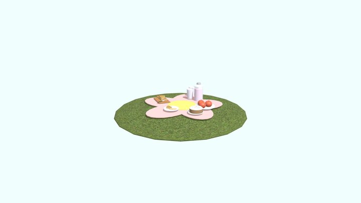 Picnic Scene finished models 3D Model