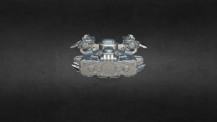 Imperial "Buffalo" Heavy Fusion Drive Section 3D Model
