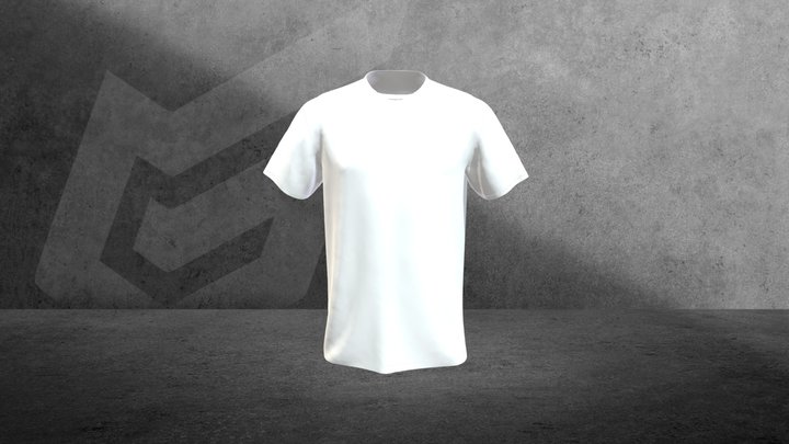 White T-shirt 3D Model