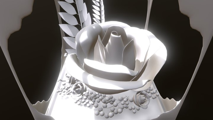 Rose Flower 3D Model