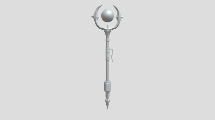 Plate03_Clerino_Magic Staff 3D Model