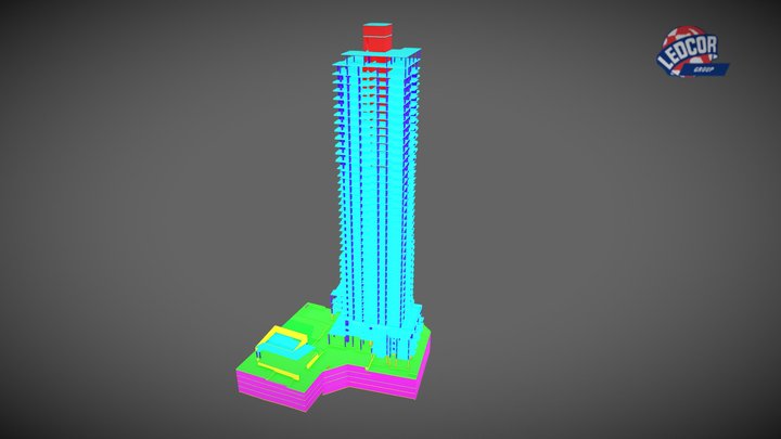 King George Phase E - Concrete QTO 3D Model