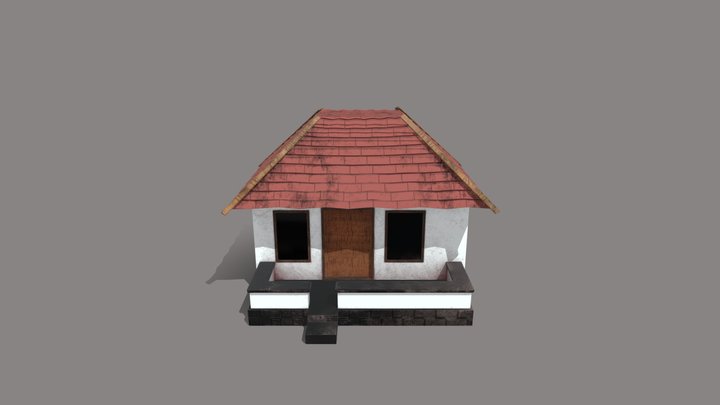 Old Kerala Style House 3D Model