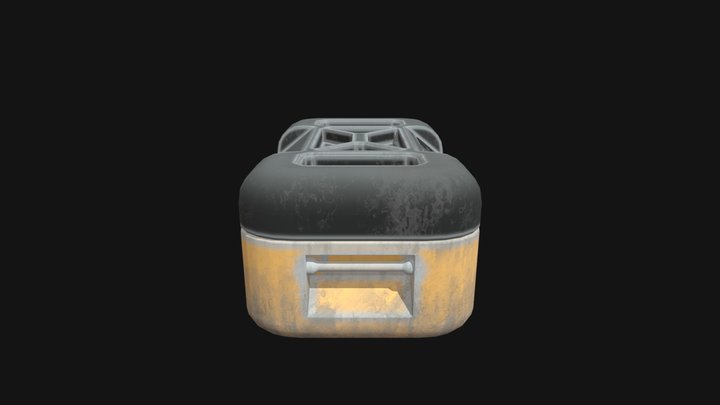 Cargo Hardsurface Chest 3D Model