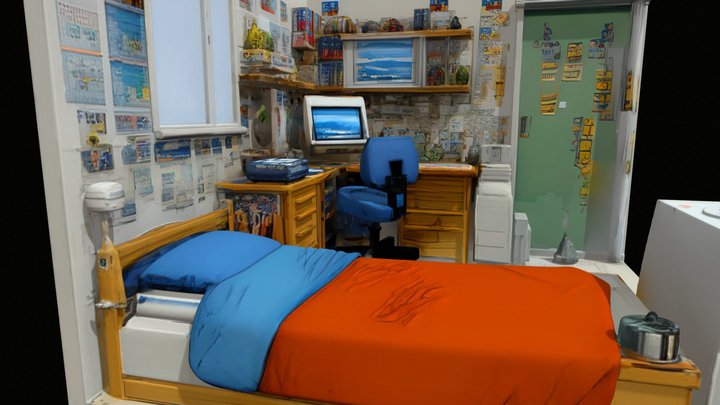 Room – Retro Teenage 97’s edition 3D Model
