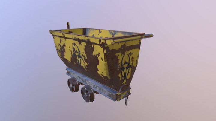 Elegy Minecart 3D Model