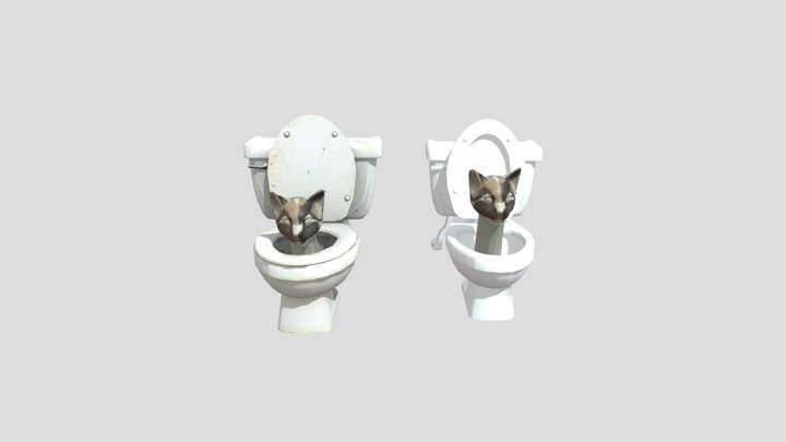 ("Cat Toilet") 3D Model
