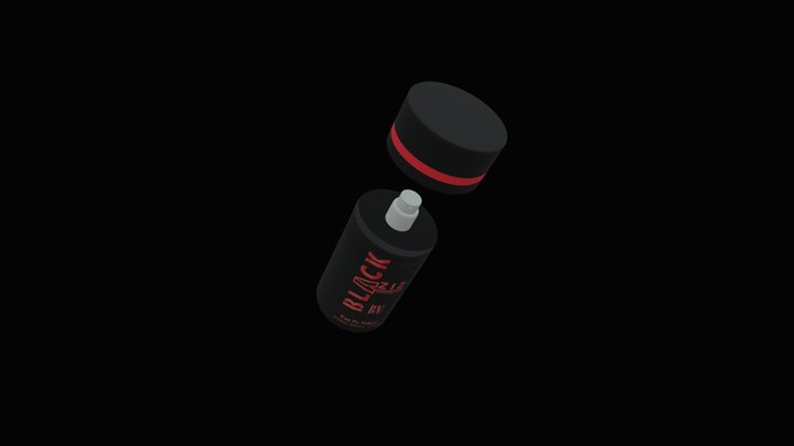 Black ZIZ Parfum 3D Model