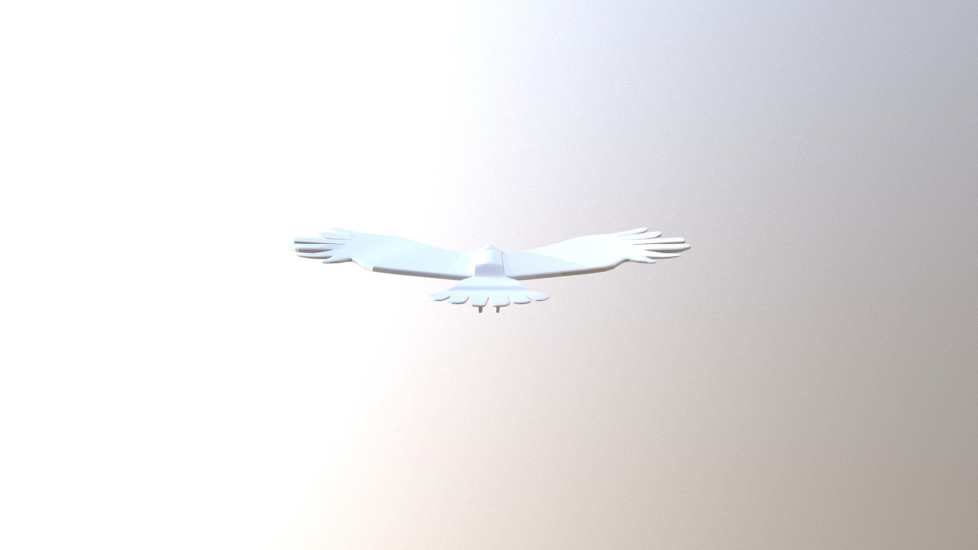 low poly bird