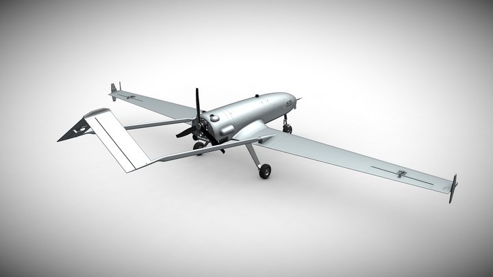 Ukrainian UAV AN196 LUTYI deep strike air drone 3D Model