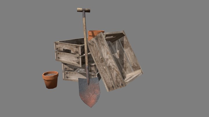 1GGP01_Freimane_Aleksandra_Texture_3SimpleProps 3D Model