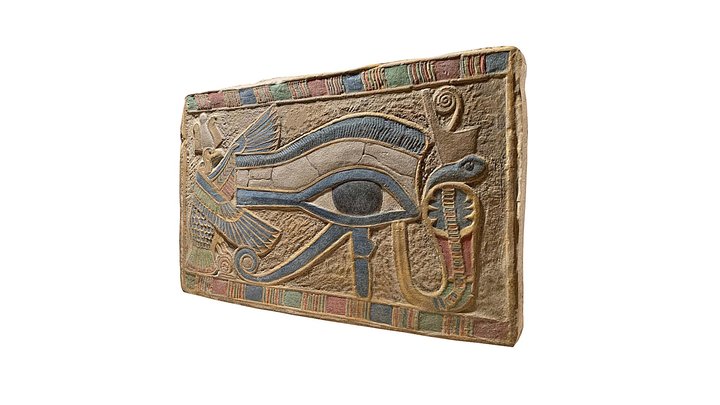 Eye of Horus,Ancient Egypt,stone,stela,relief 3D Model