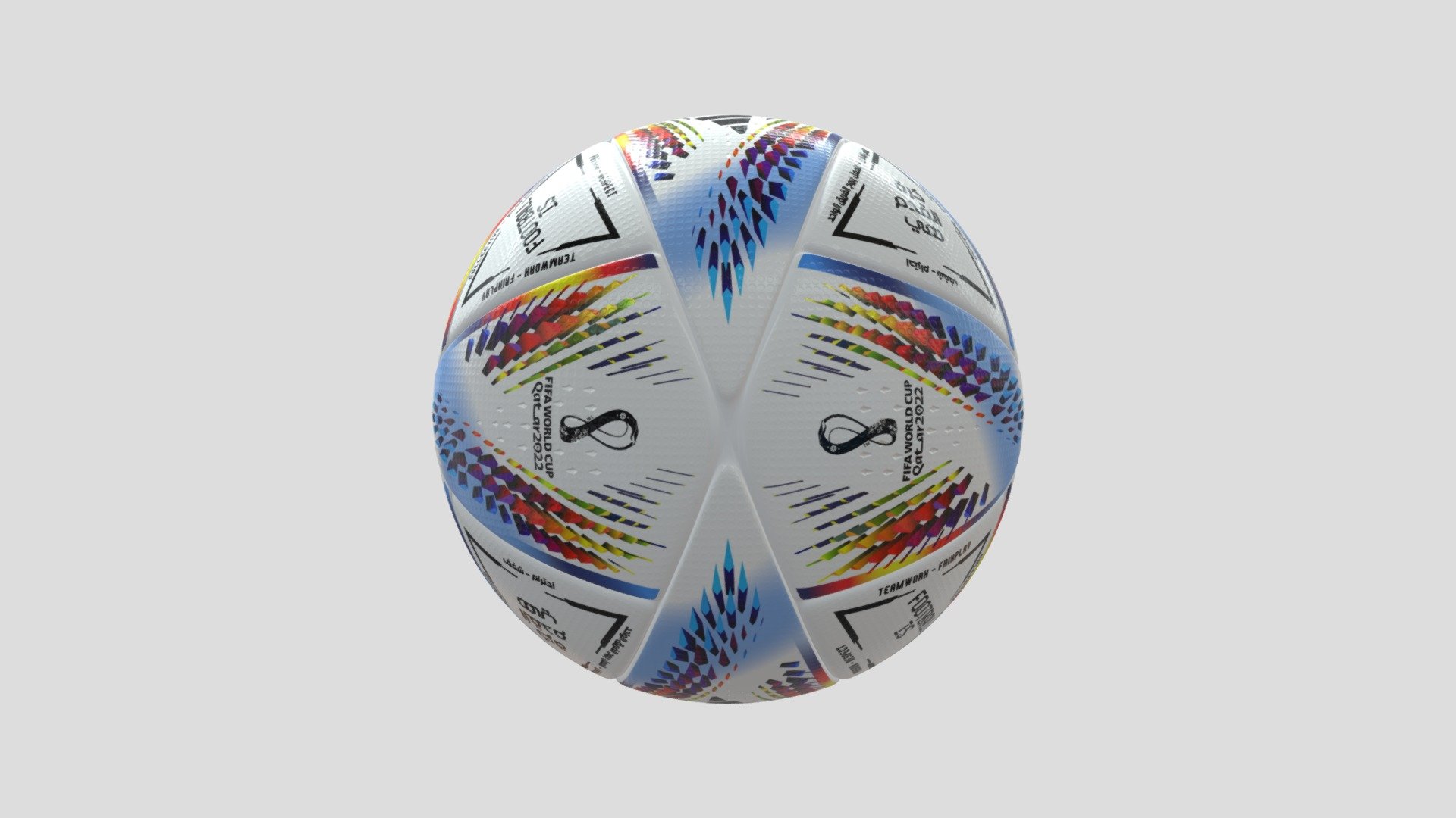 Al Rihla Official Ball Qatar 2022 - Download Free 3D Model By LUCAS ...