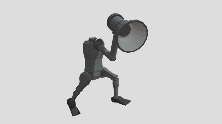 Lowpoly Lamp Robot