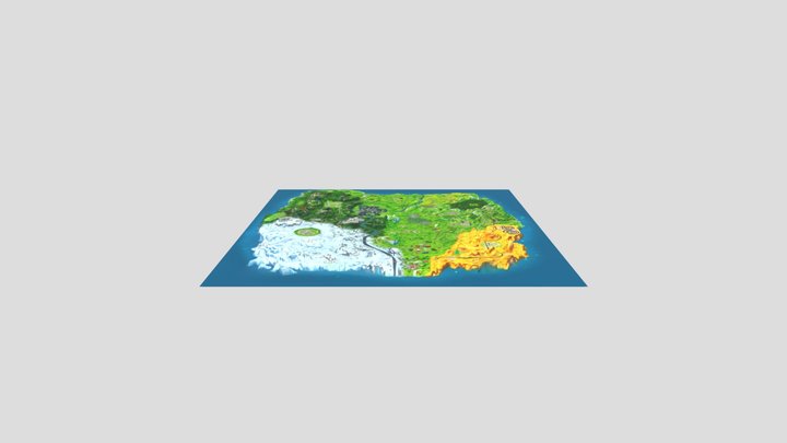 Athena - Fortnite Chapter 1 Map 3D 3D Model