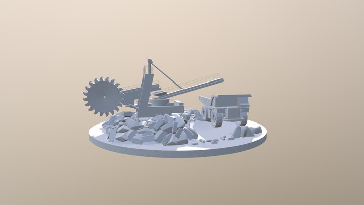 Горнодобывающая промышленность 3D Model