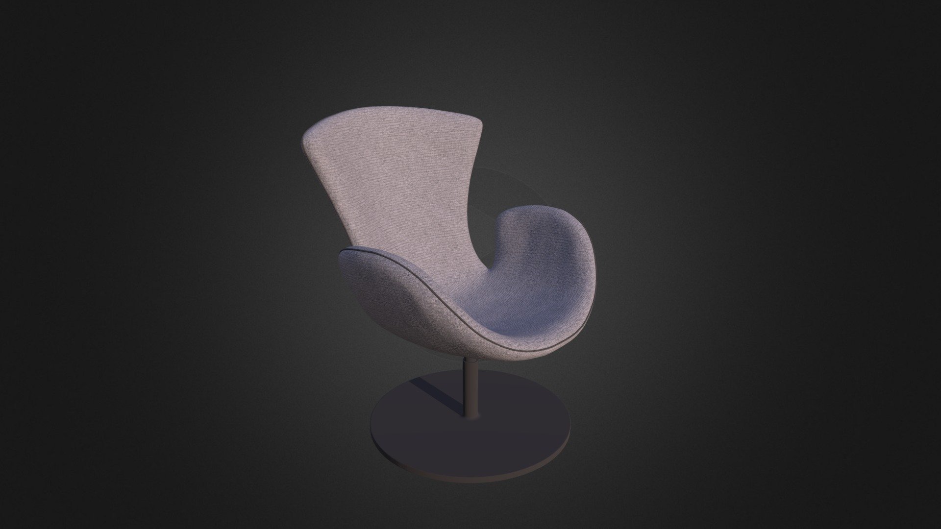 Grey Swivel Armchair