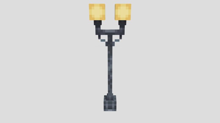 Minecraft Park Lamppost 3D Model