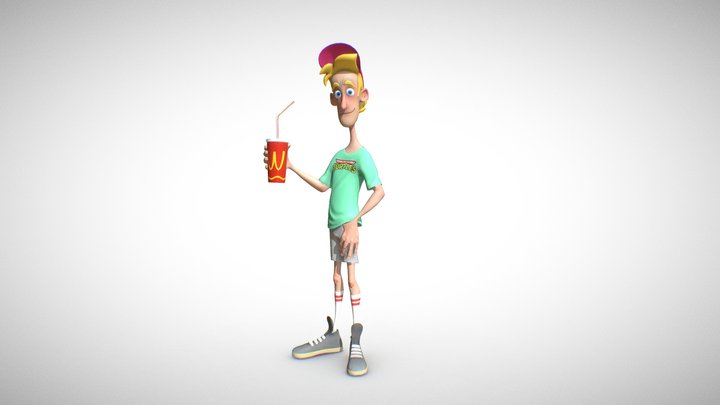 90s Mall Dude 3D Model