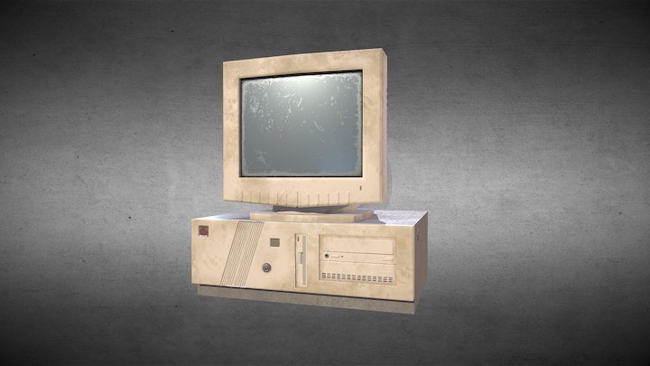 Computador Antigo 3D Model