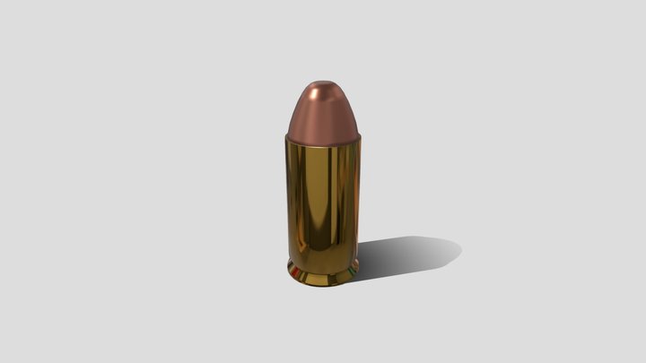 Pistol Bullet 3D Model