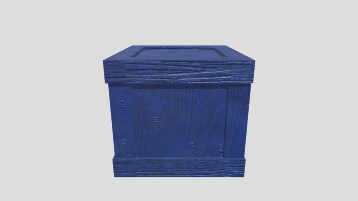 Låda med normal map 3D Model