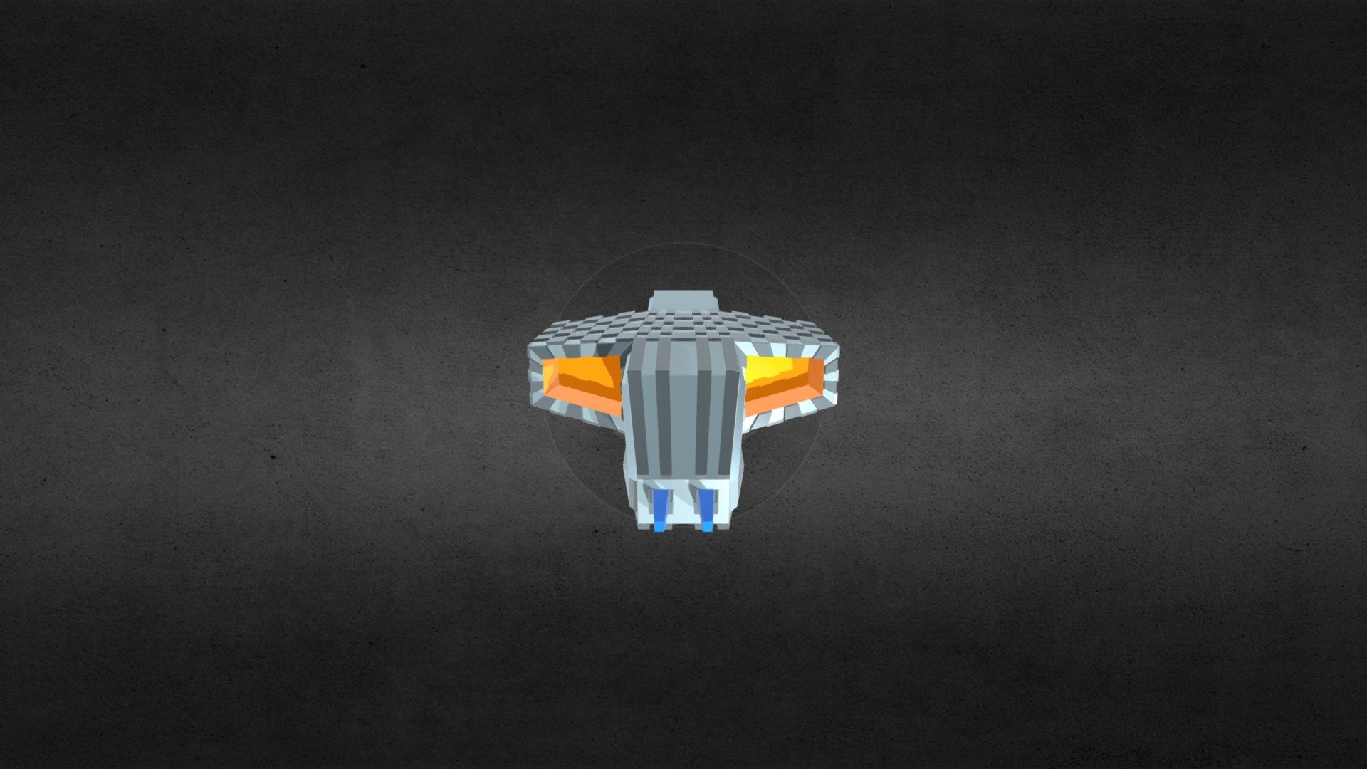 Battlecruiser -  Enterprise class (Low poly)